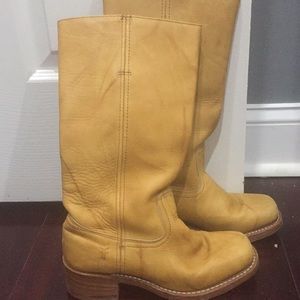 Frye boots in Banana color size 7.5m